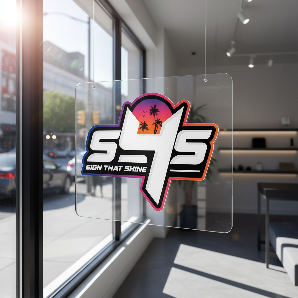 Double-Sided Acrylic Sign — 6mm Base + Double 3mm Layers