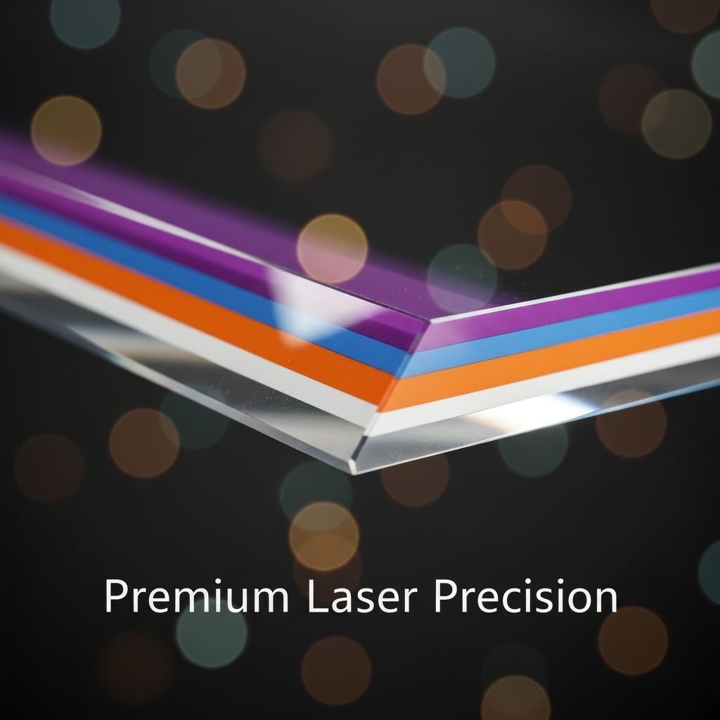 Two-Layer Multicolor Acrylic Sign — 6mm Base + 3mm Raised Layer